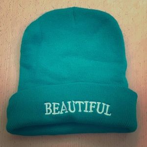 Charlotte Russe Beautiful Embroidered Beanie